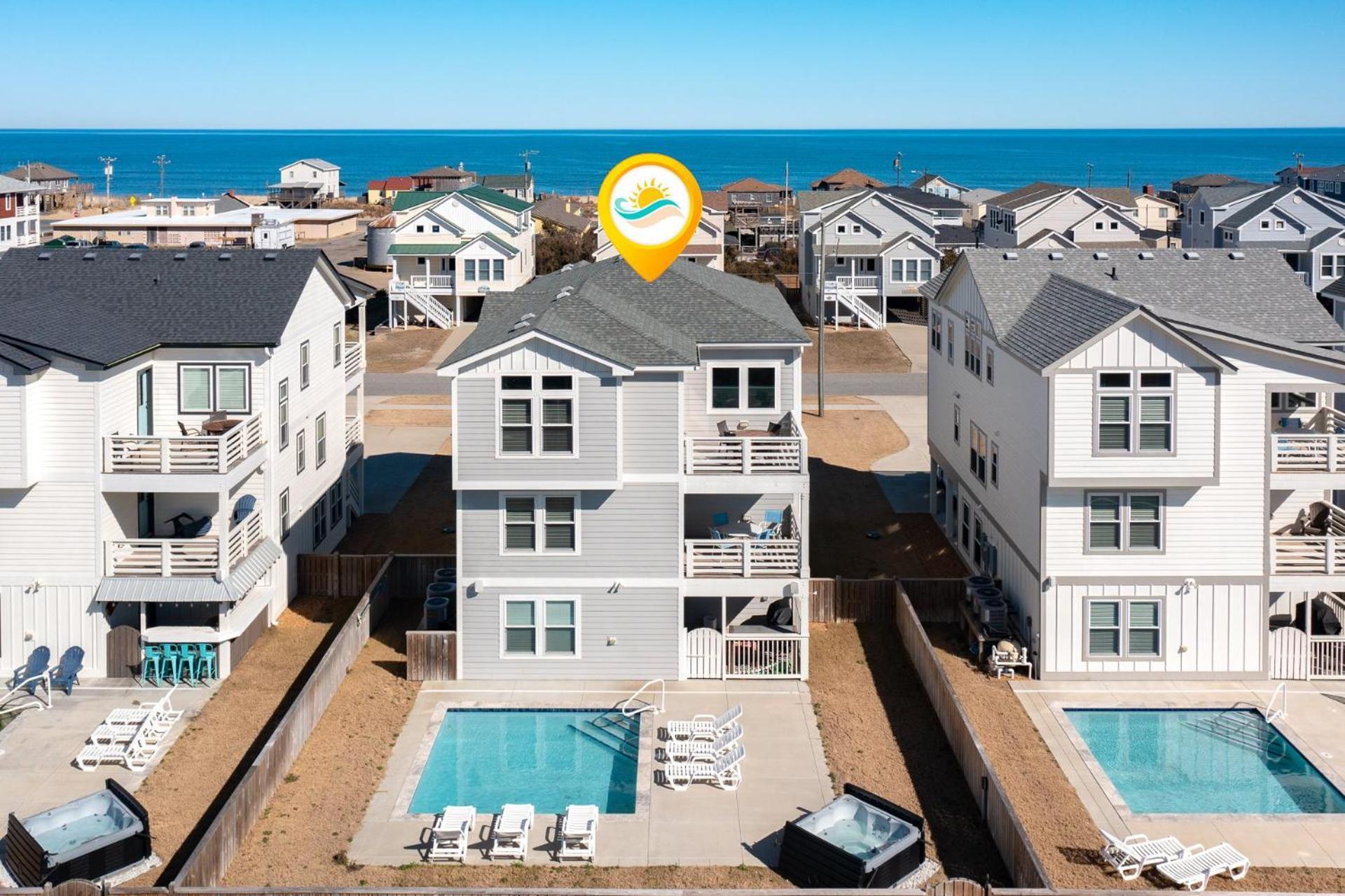 4058 Beach Haven 4 Min Walk To Beach Pool 키티호크 외부 사진